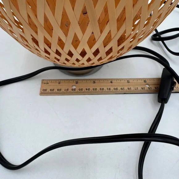 Ikea BOJA Table lamp, bamboo/handmade 16  Boho bohemian